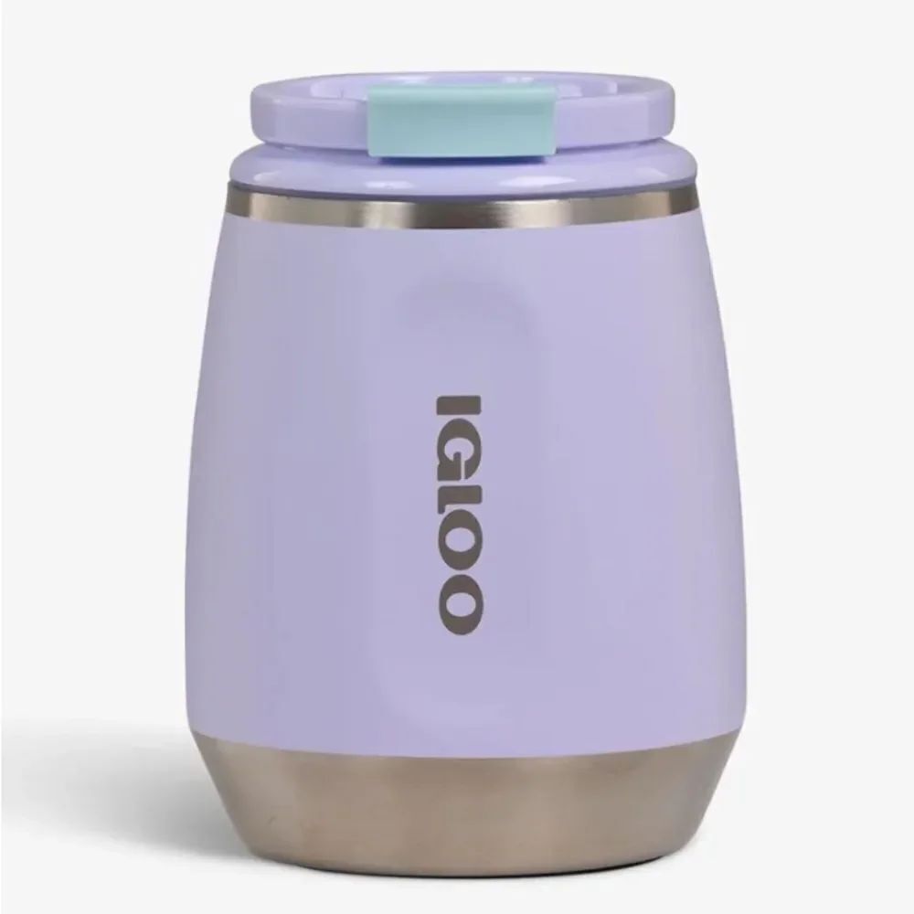 Igloo Light Purple Retro Style Wine Tumbler 10 oz